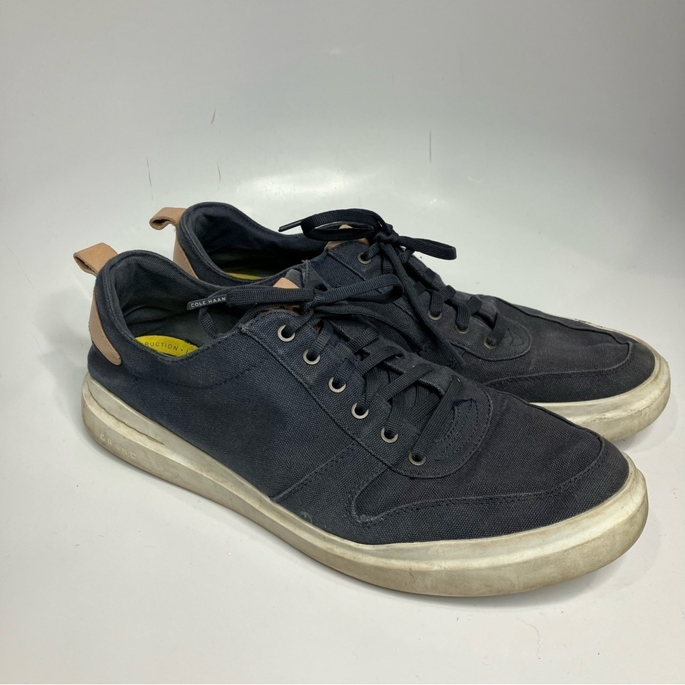 Cole Haan zero grand 360 blue canvas sneakers size 12